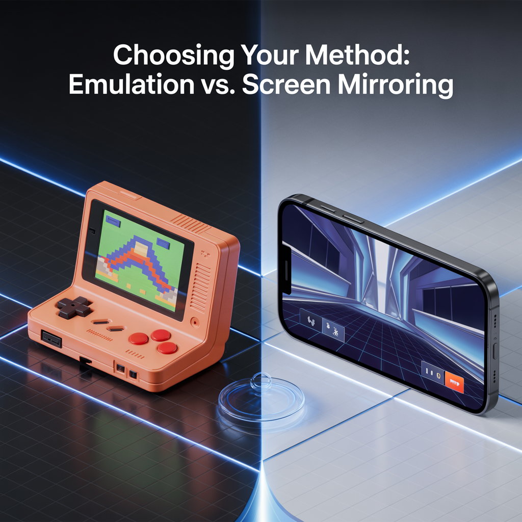 Emulator vs Screen Mirroring