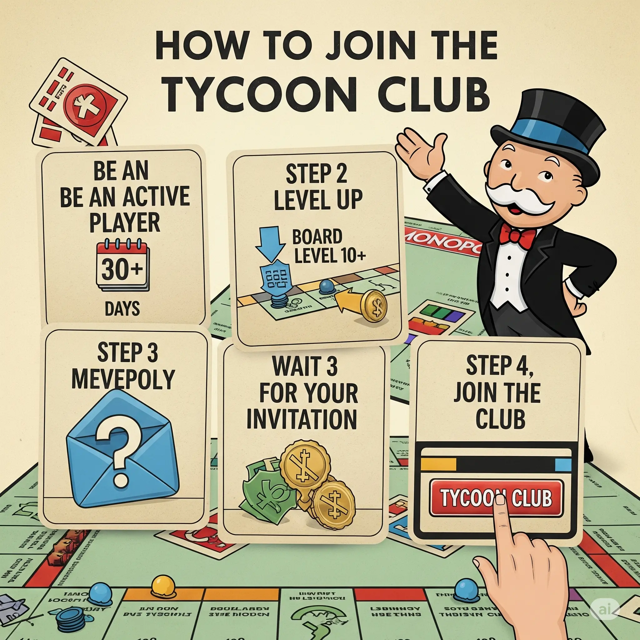 Tycoon Club Requirements