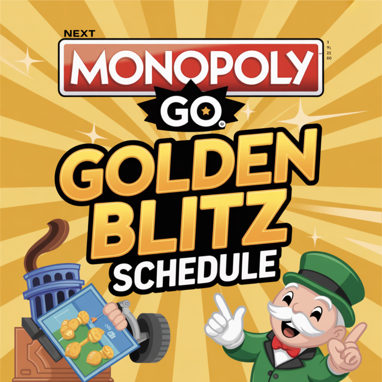 Next Monopoly Go Golden Blitz Schedule