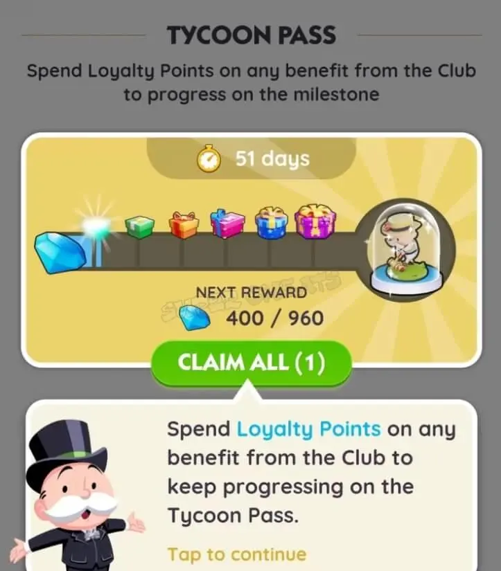 Tycoon Club Rewards